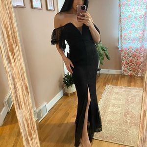 Black lace lulus dress